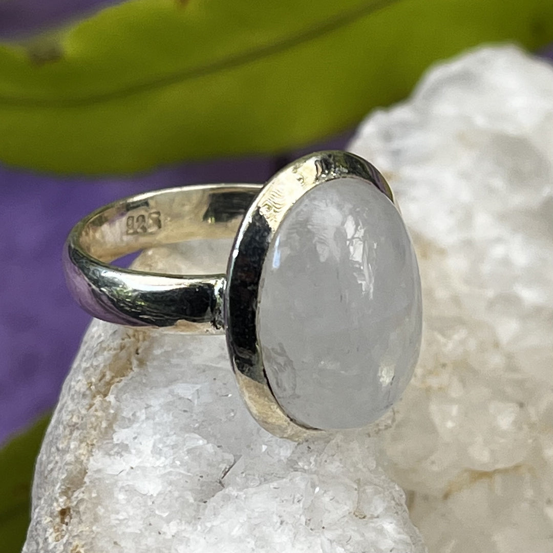 Ring Rainbow Moonstone Oval 1.61 cm