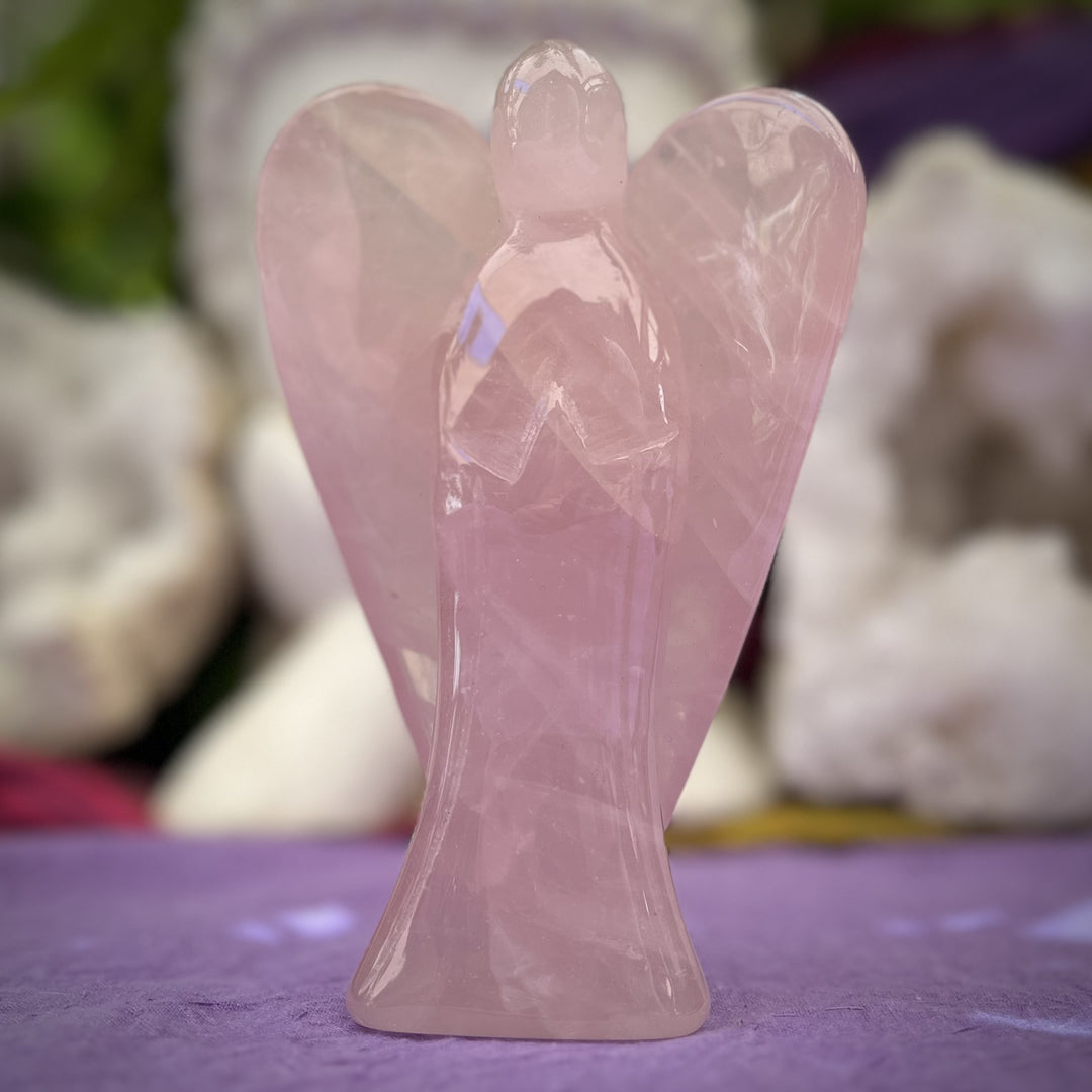 Angel Rose Quartz 12.5 cm