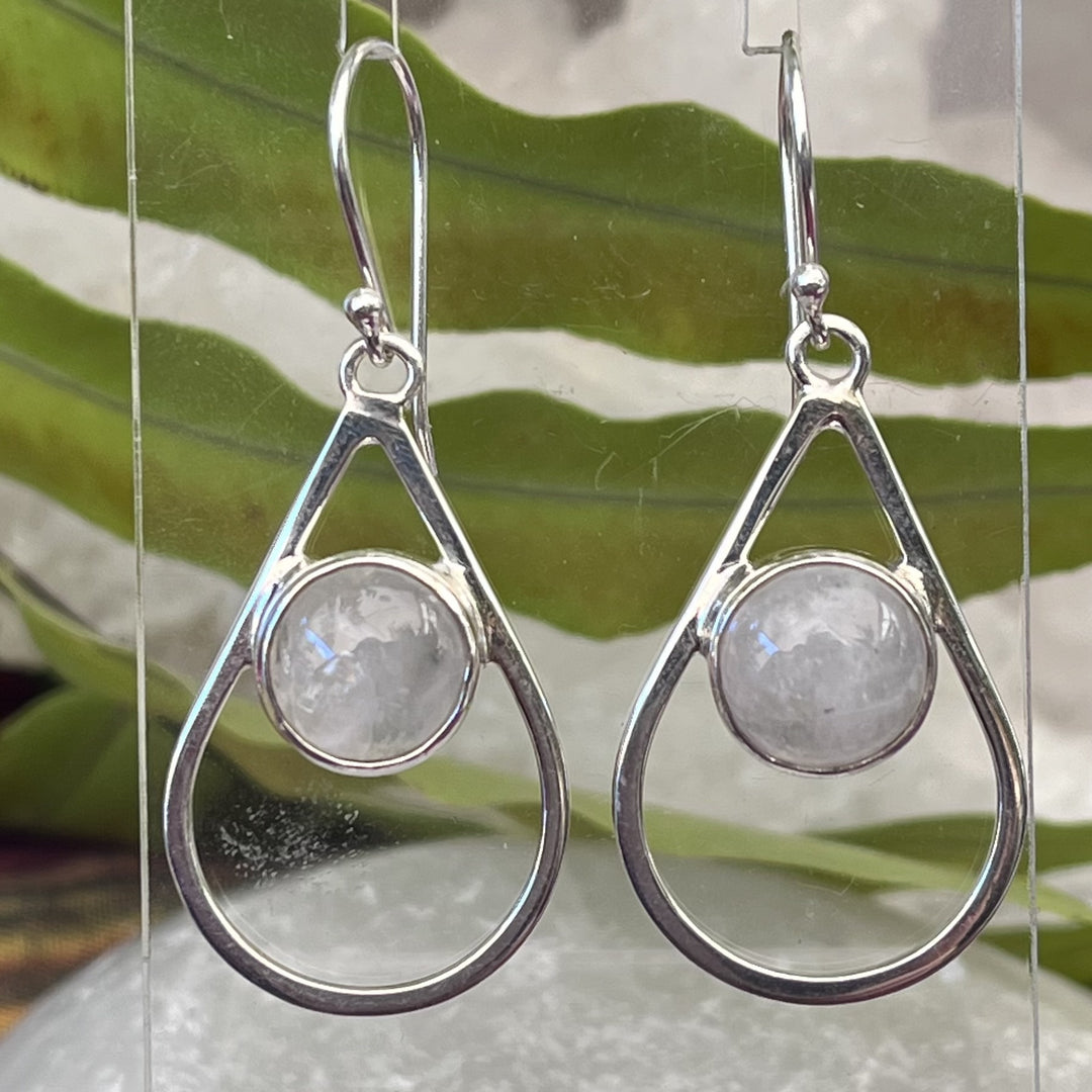 Earrings Rainbow Moonstone AAA Quality