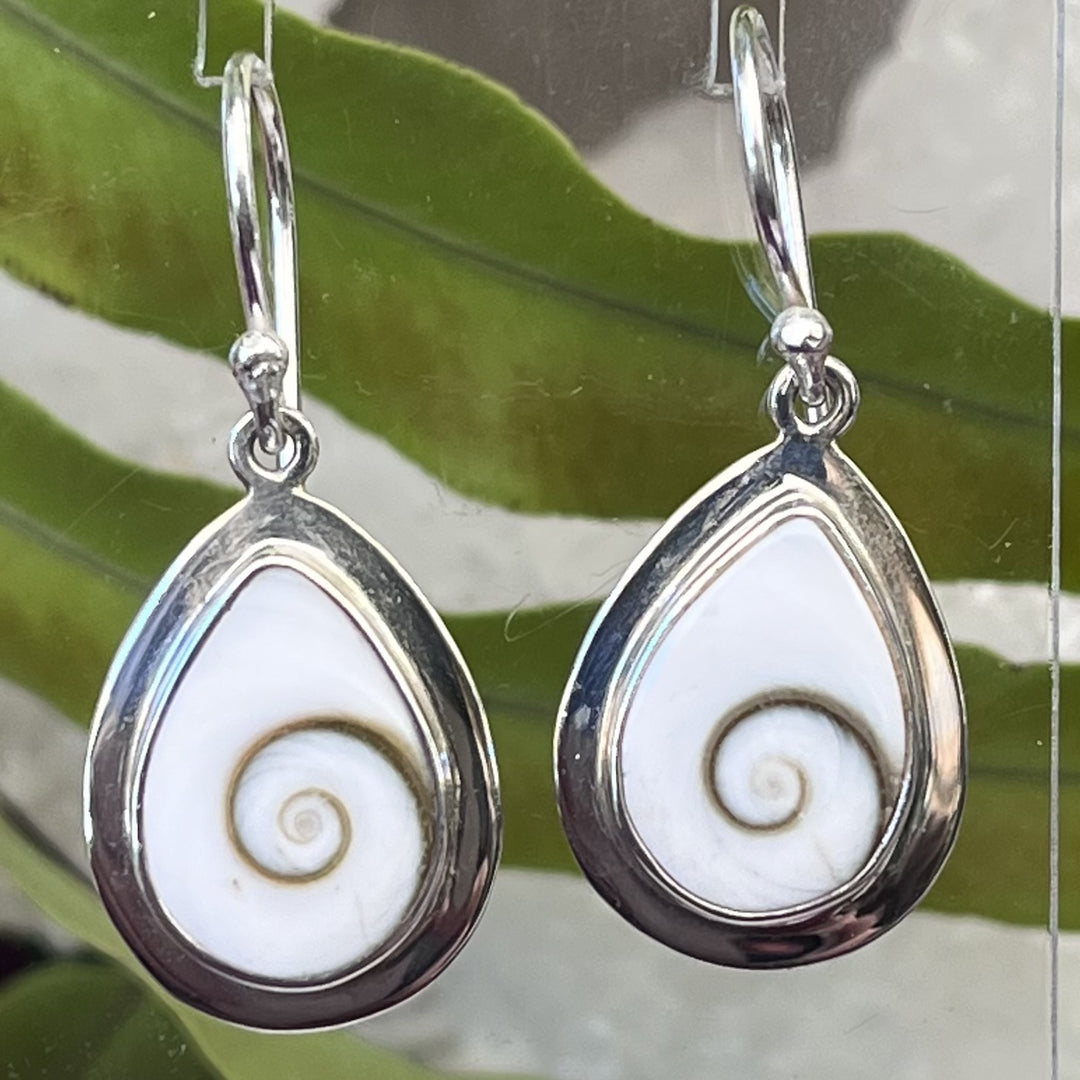 Earrings Eye of Shiva Spiral 3.3 cm