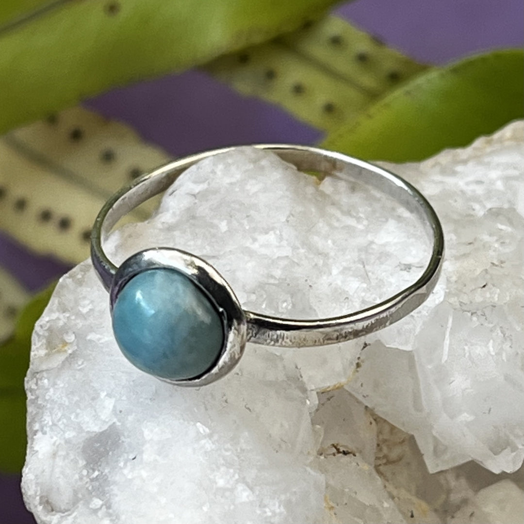Ring Larimar Round 0.60 cm