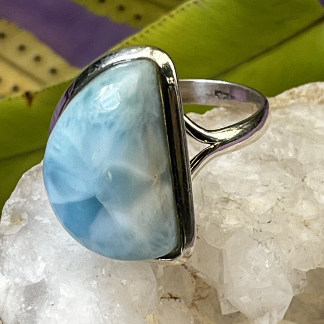 Ring Larimar Half Moon 2.0 cm