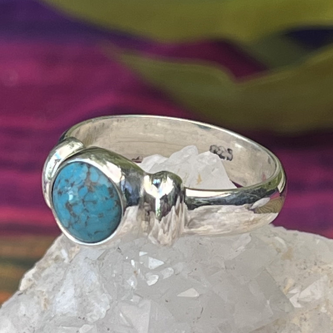 Ring Turquoise Round 0.7 cm