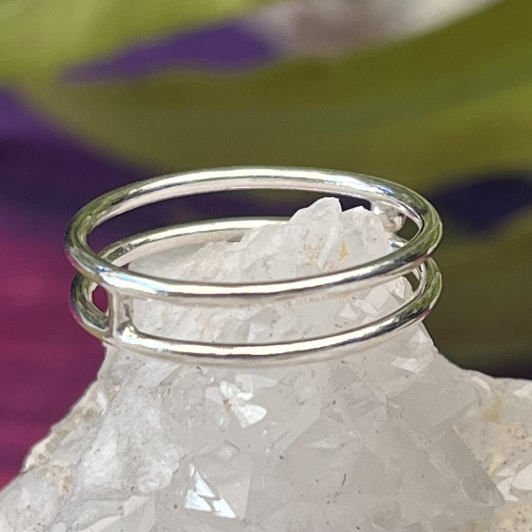 Ring Double Silver Band