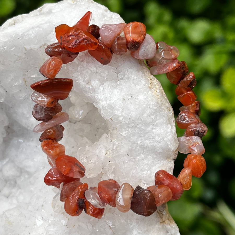 Bracelet Carnelian Chip | Carpe Diem With Remi