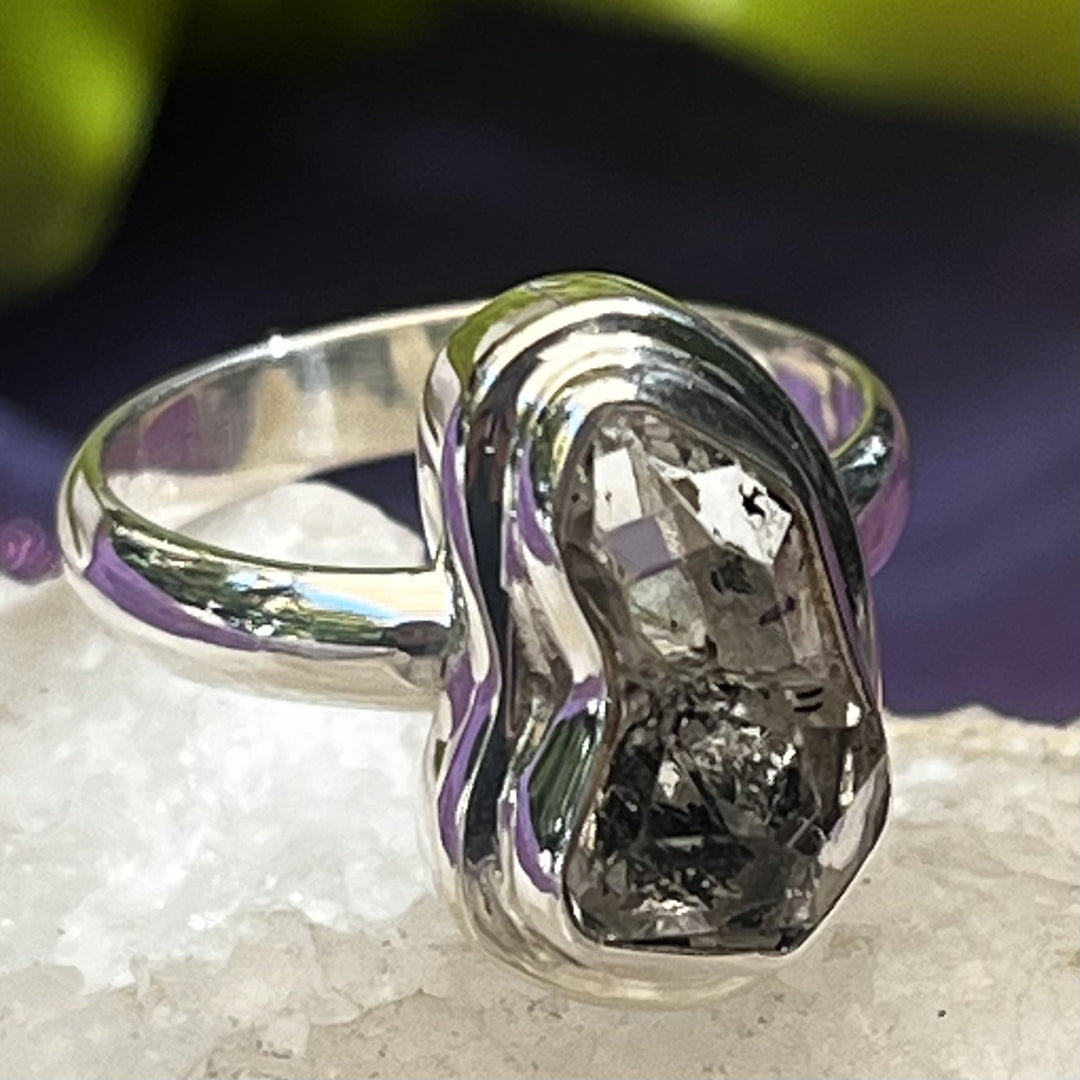 Ring Herkimer Diamond Raw
