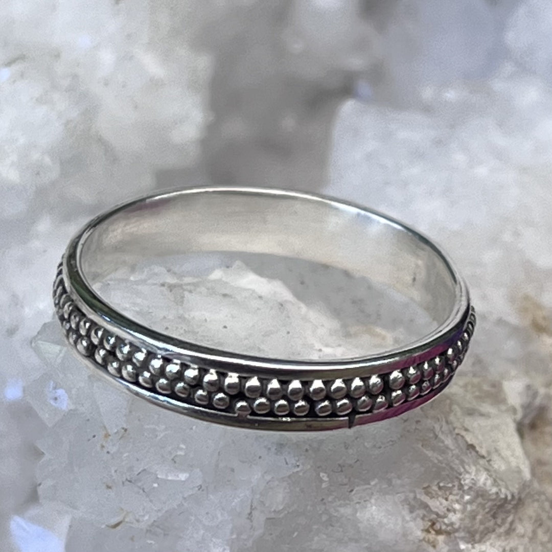 Ring Silver Dots Sterling Silver