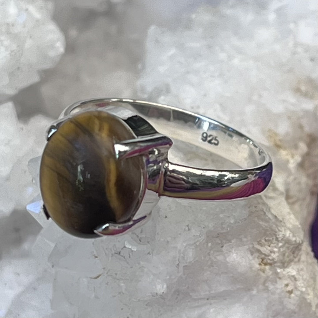 Ring Tiger Eye Claw 1.0 cm