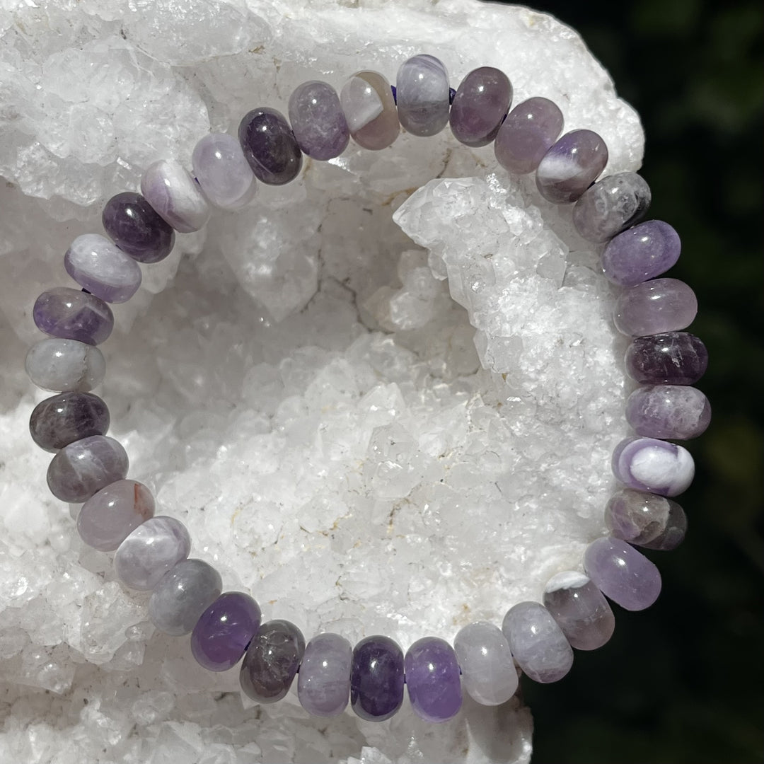 Bracelet Dream Amethyst Rondelle 8 mm Beads