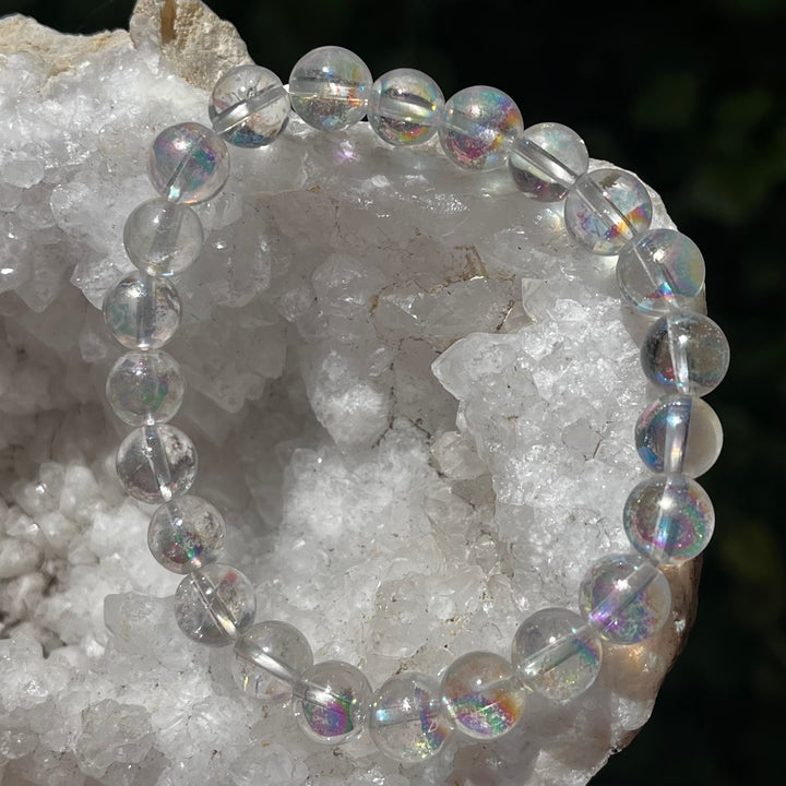 Bracelet Angel Aura Quartz 8 mm Beads