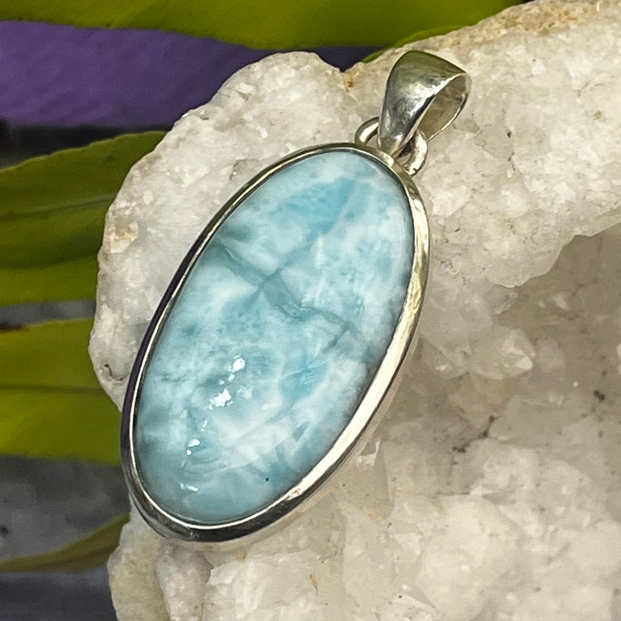 Pendant Larimar Oval 4.5 cm | Carpe Diem With Remi