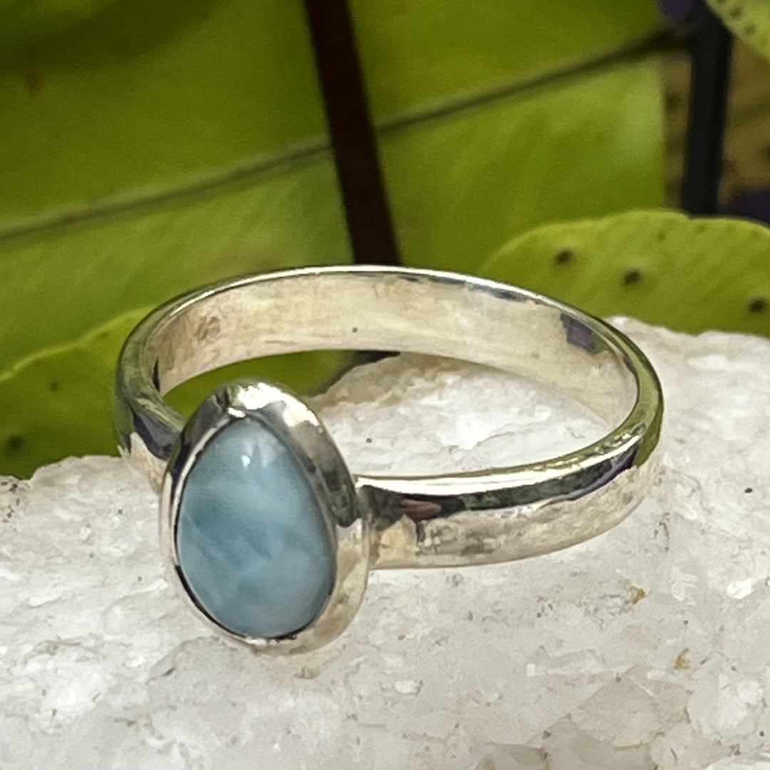 Ring Larimar Teardrop 0.70 cm