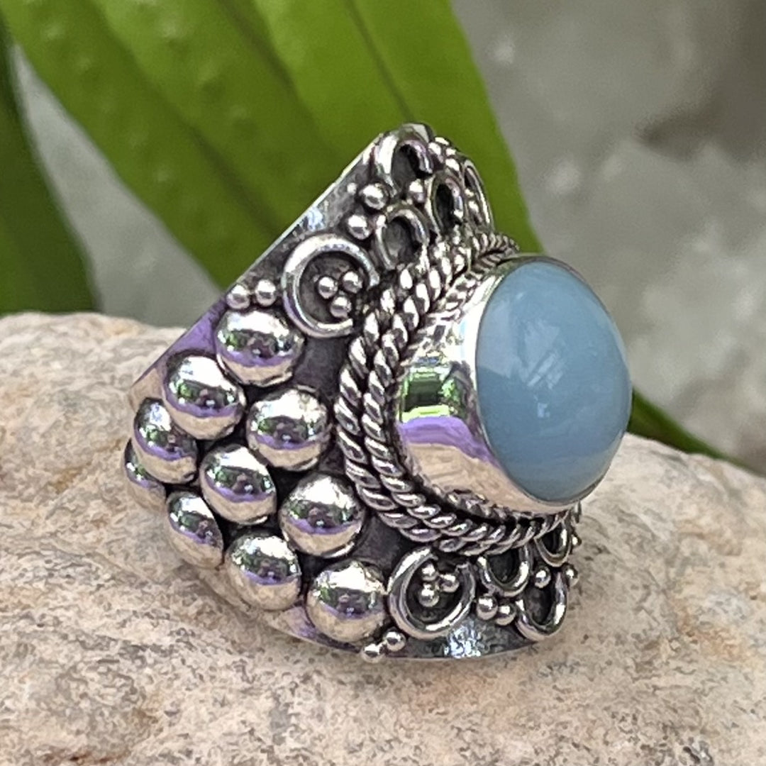 Ring Larimar Round 1.10 cm