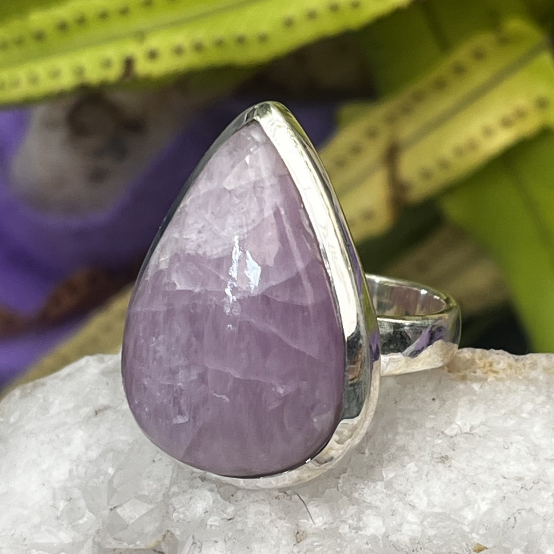 Ring Kunzite Teardrop 2.5 cm