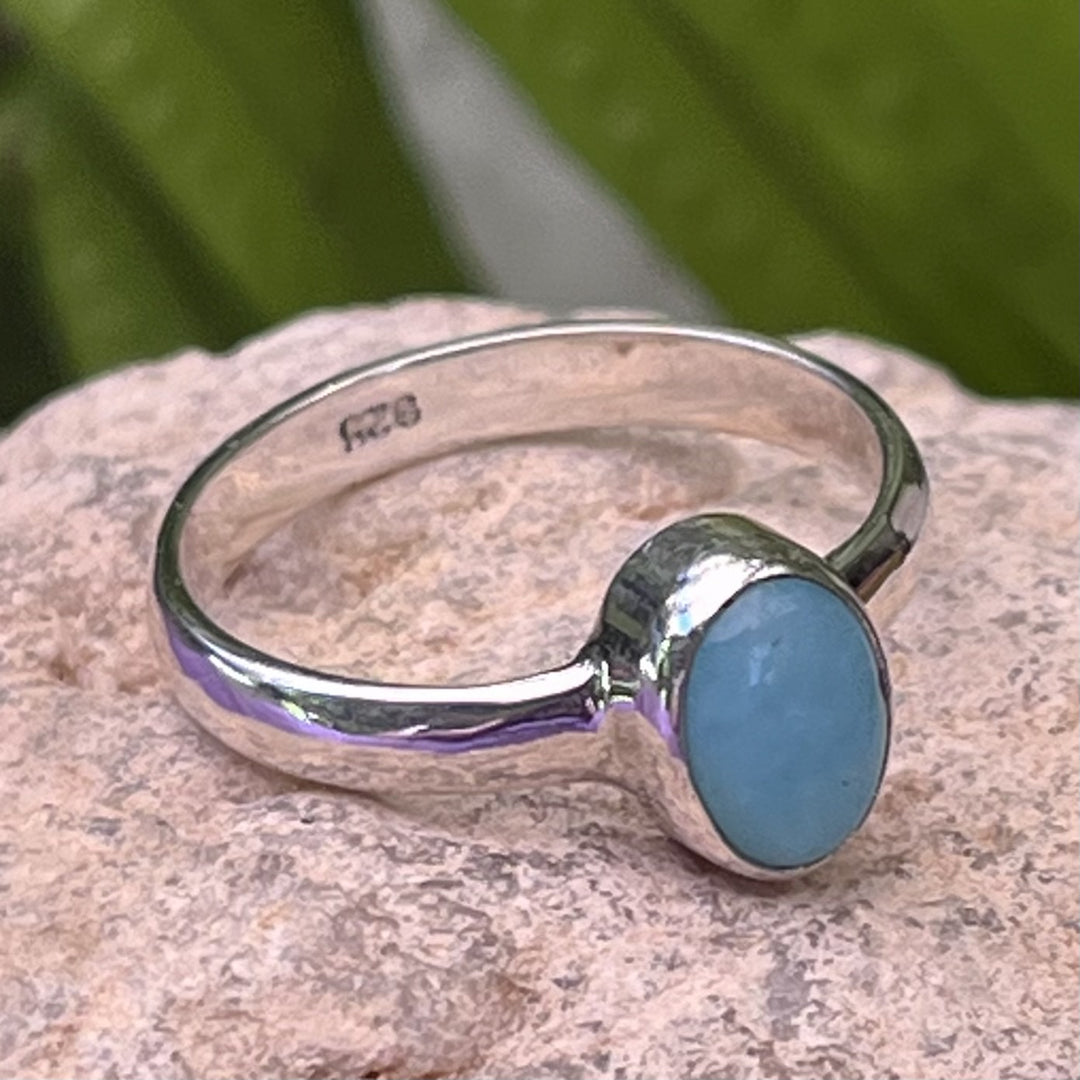 Ring Larimar Oval 0.7 cm
