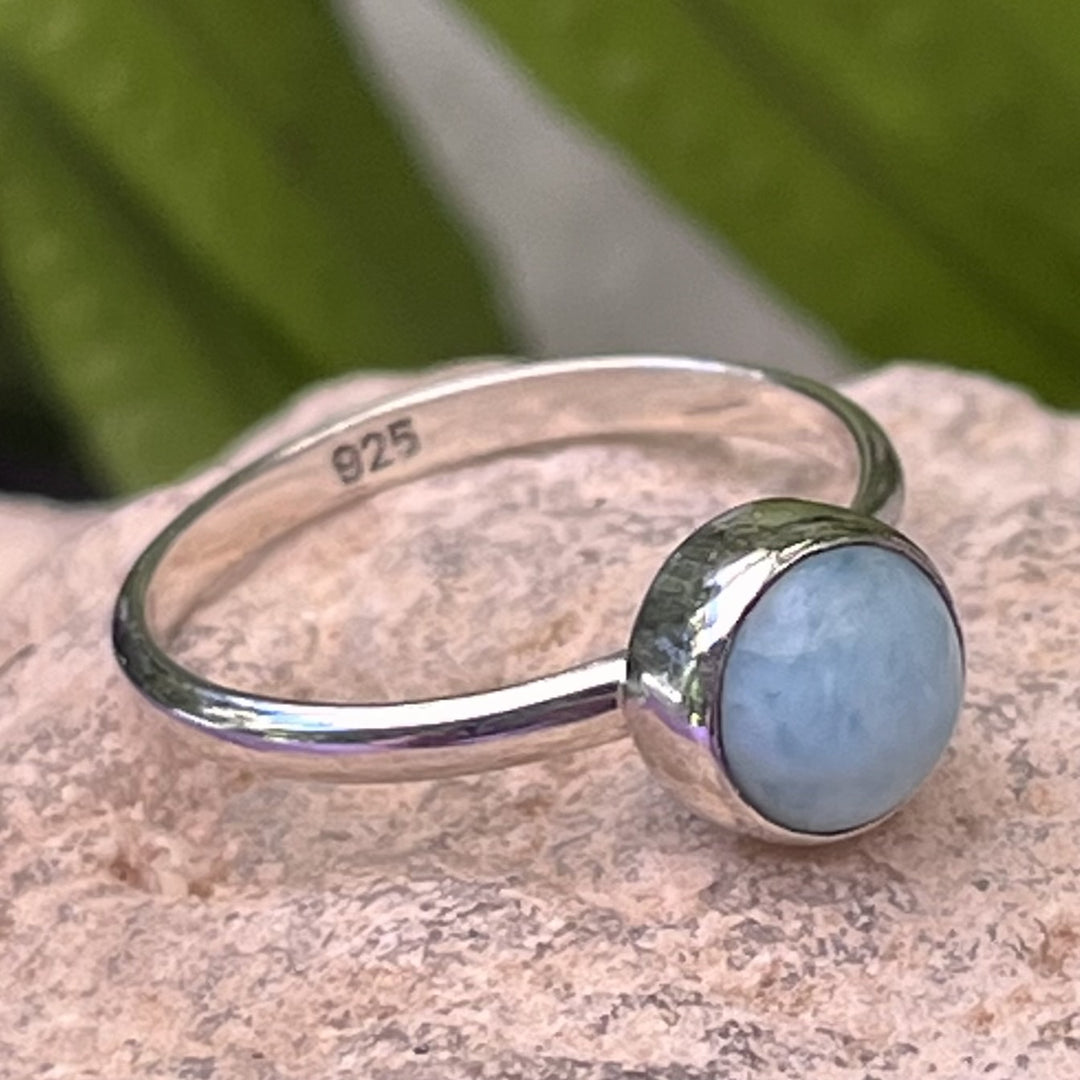 Ring Larimar Round 0.6 cm