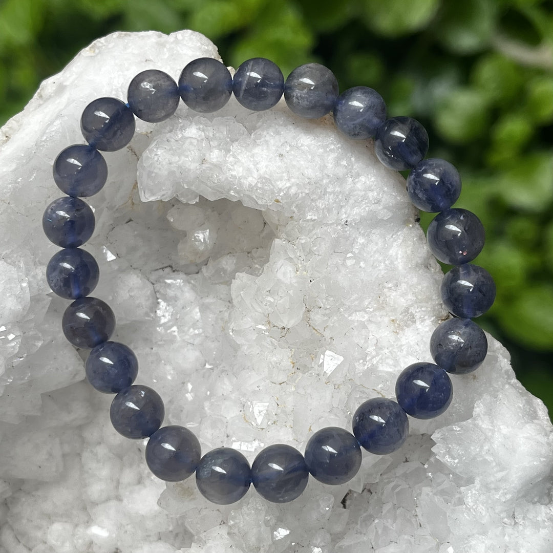 Bracelet Iolite 8 mm Beads