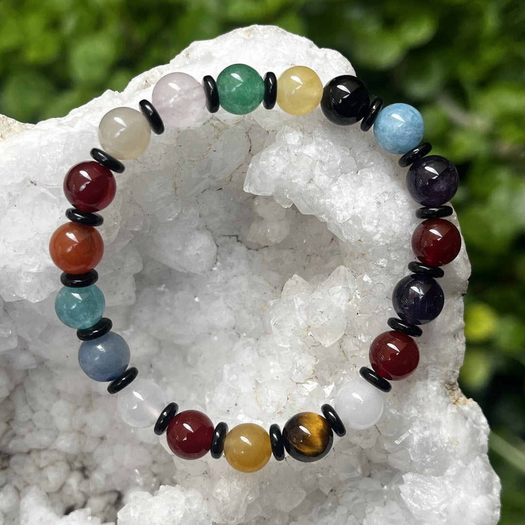 Bracelet Mixed Crystals 8 mm Beads