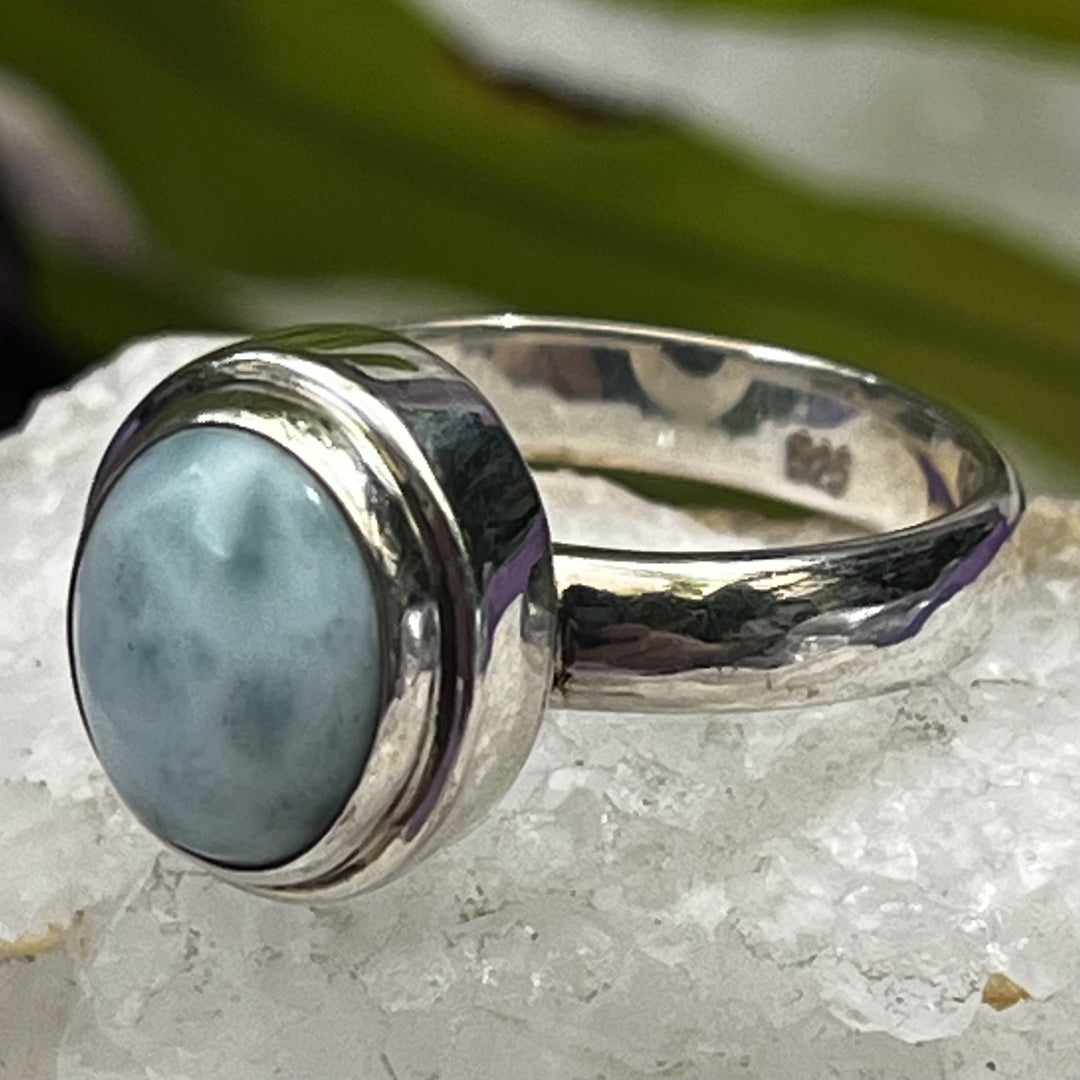 Ring Larimar Oval 1.10 cm