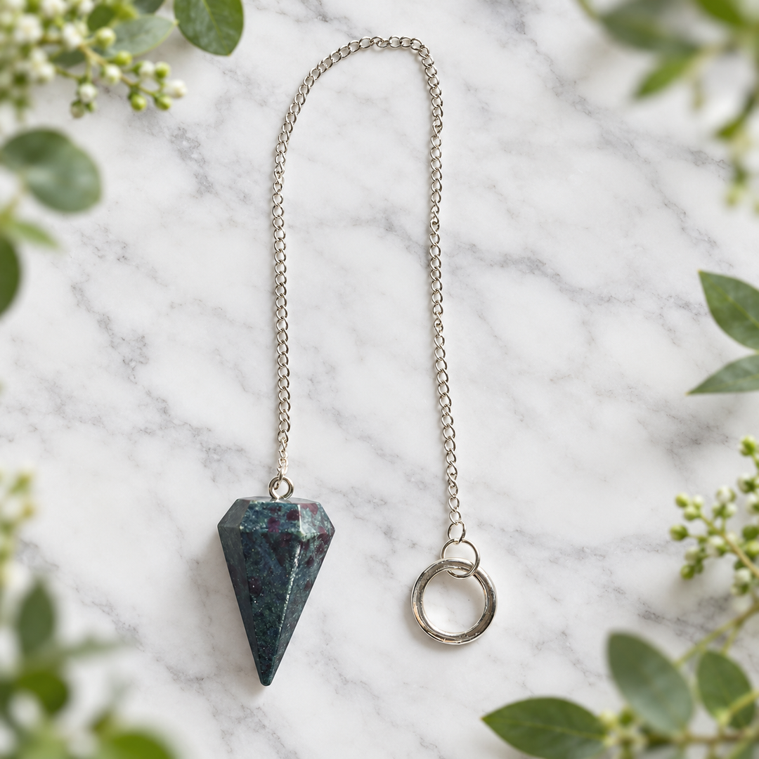 Pendulum Ruby in Fuchsite