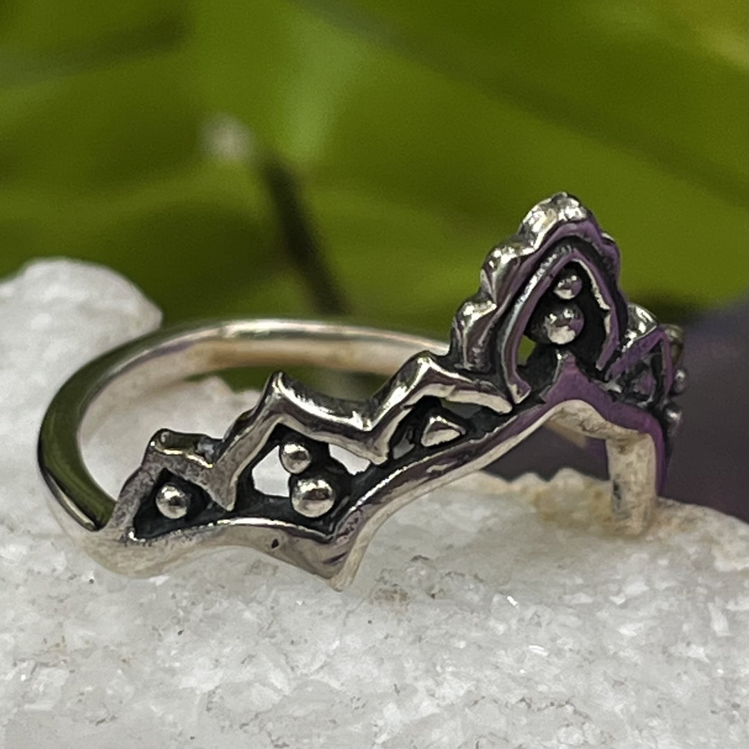 Ring Crown Plain Sterling Silver