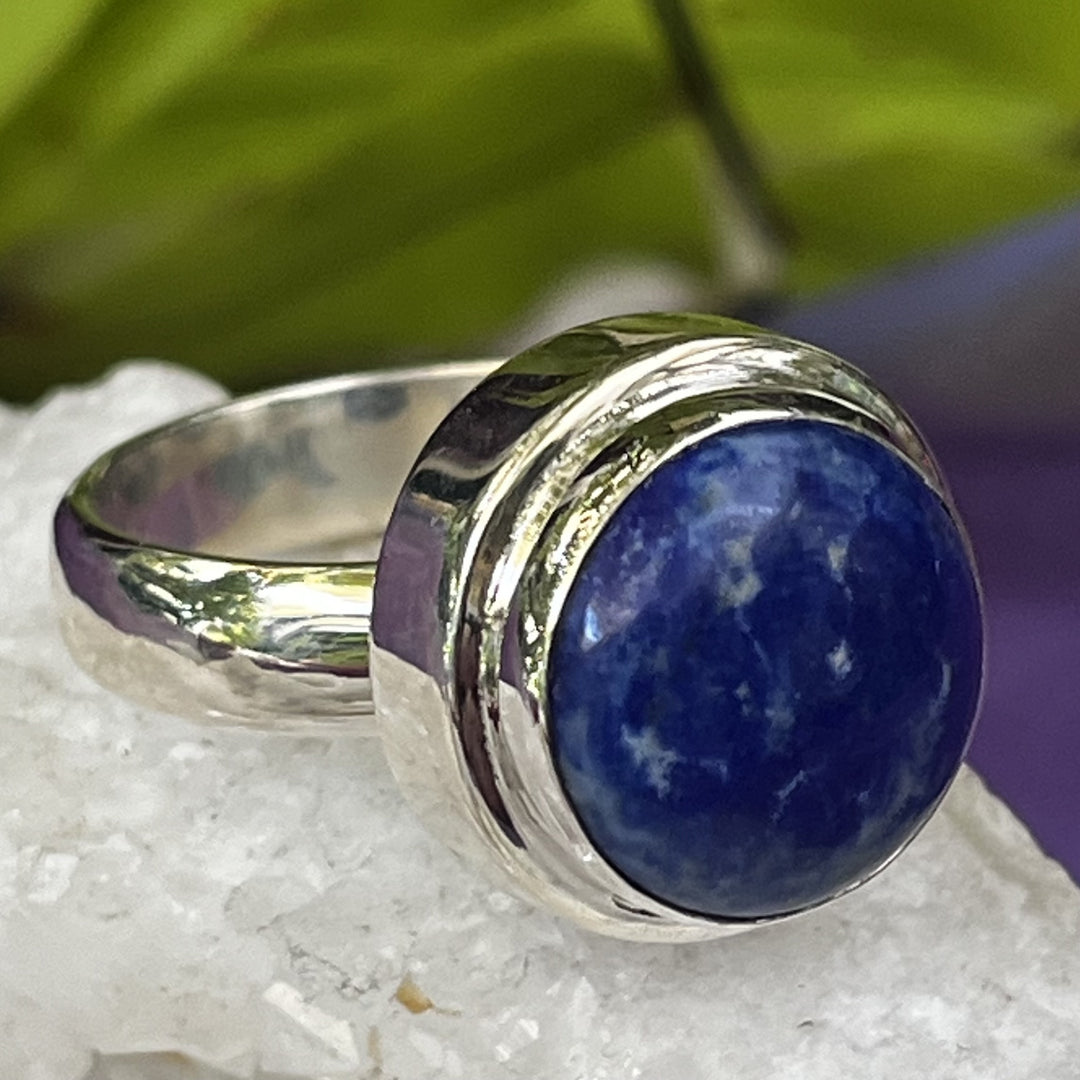 Ring Lapis Round 1.2 cm