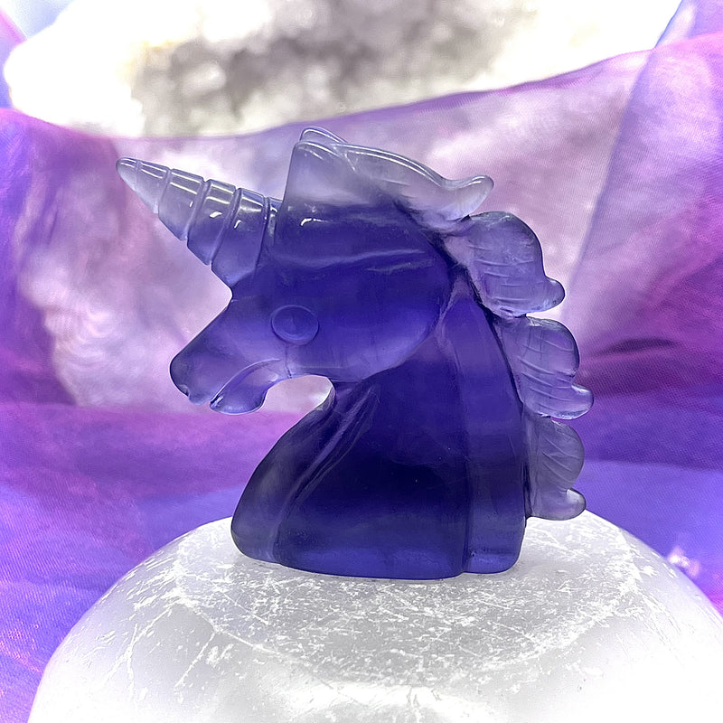 Fluorite Purple Unicorn 5.8 cm