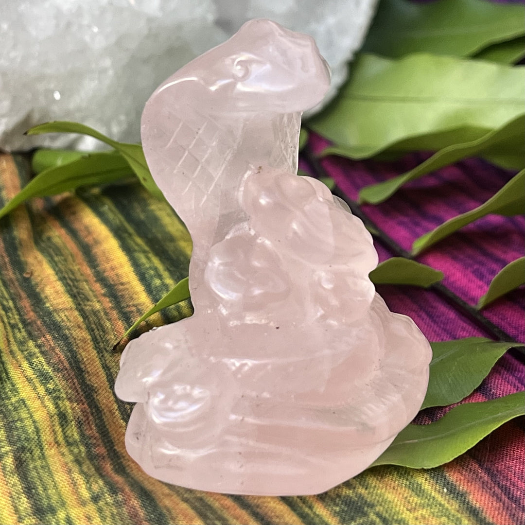 Snake Rose Quartz 6.2 cm