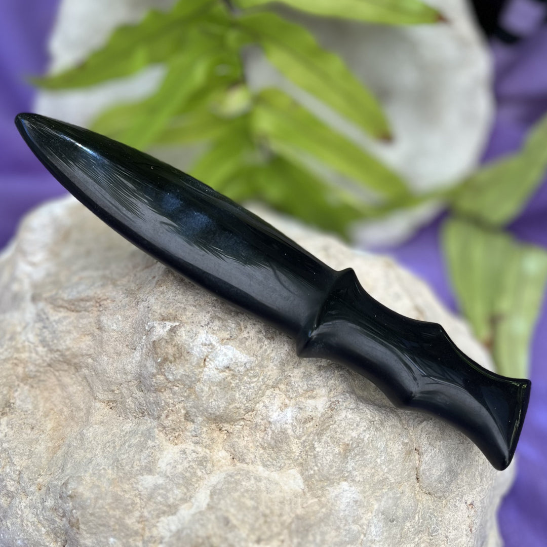 Athame Black Obsidian 15 cm