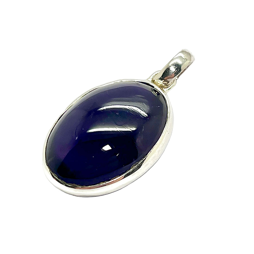 Pendant Amethyst Oval Double Sided 3.8 cm