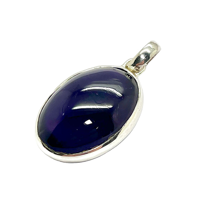 Pendant Amethyst Oval Double Sided 3.8 cm
