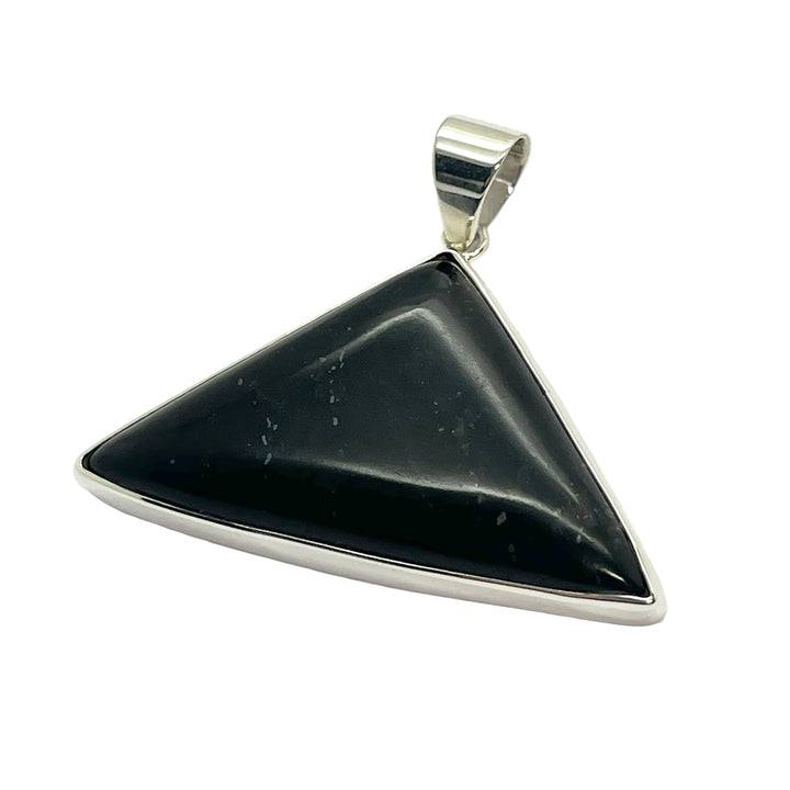 Pendant Jade Black Trianglar 3.6 cm