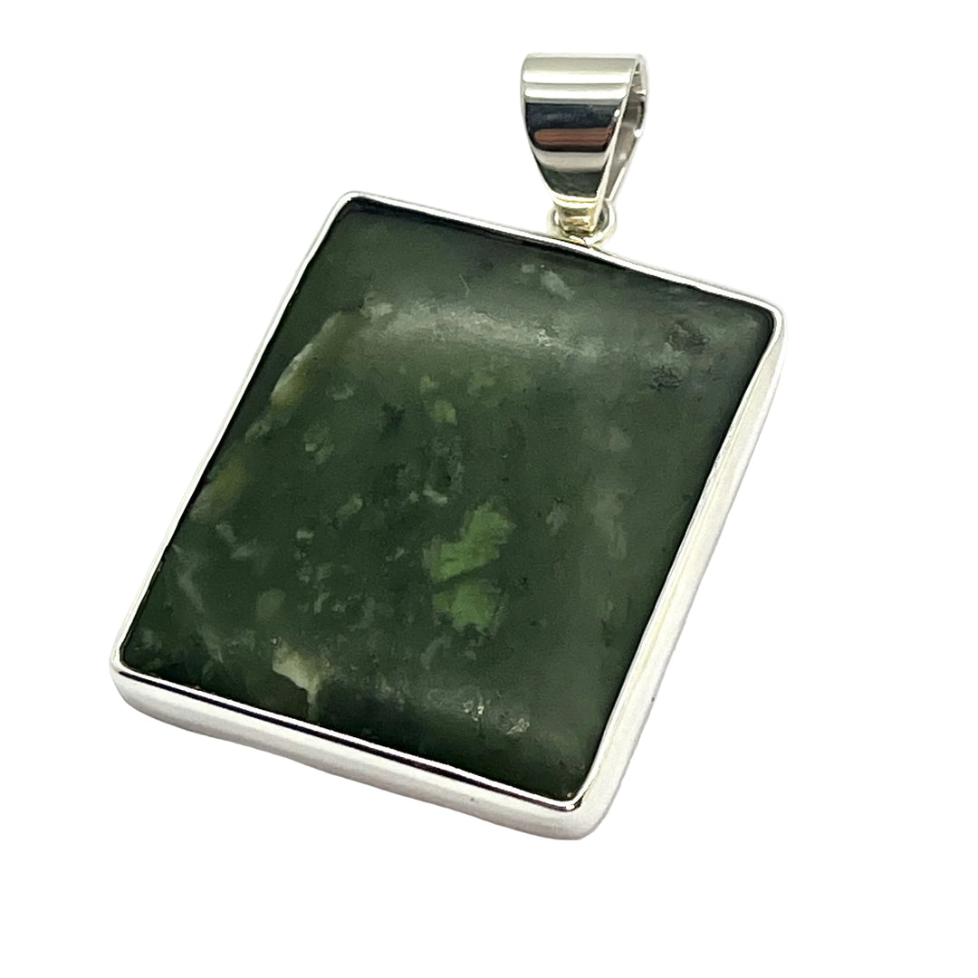 Pendant Green Jade Rectangle – 4.3 cm