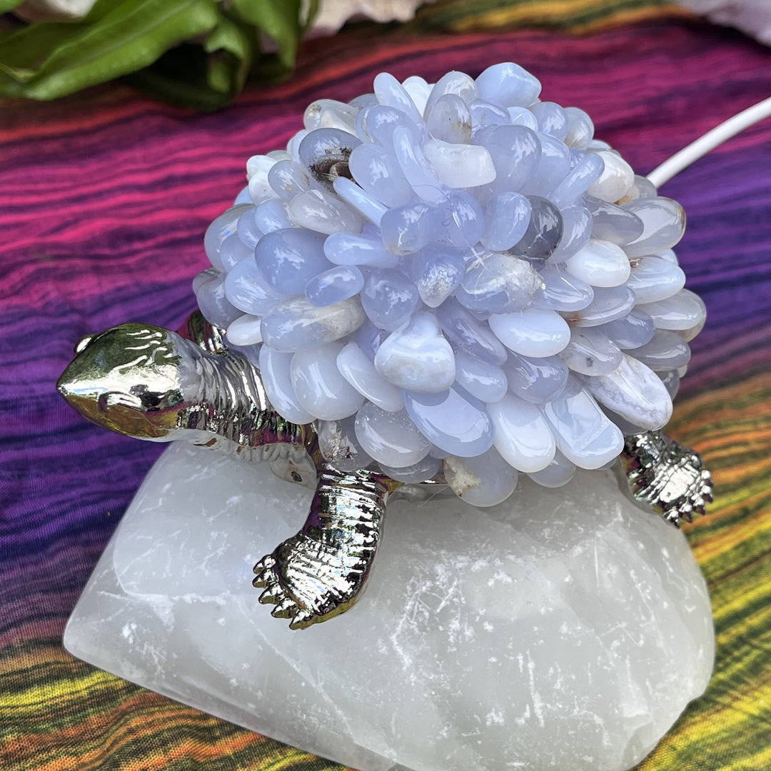 Turtle USB Lamp Tumble Stones