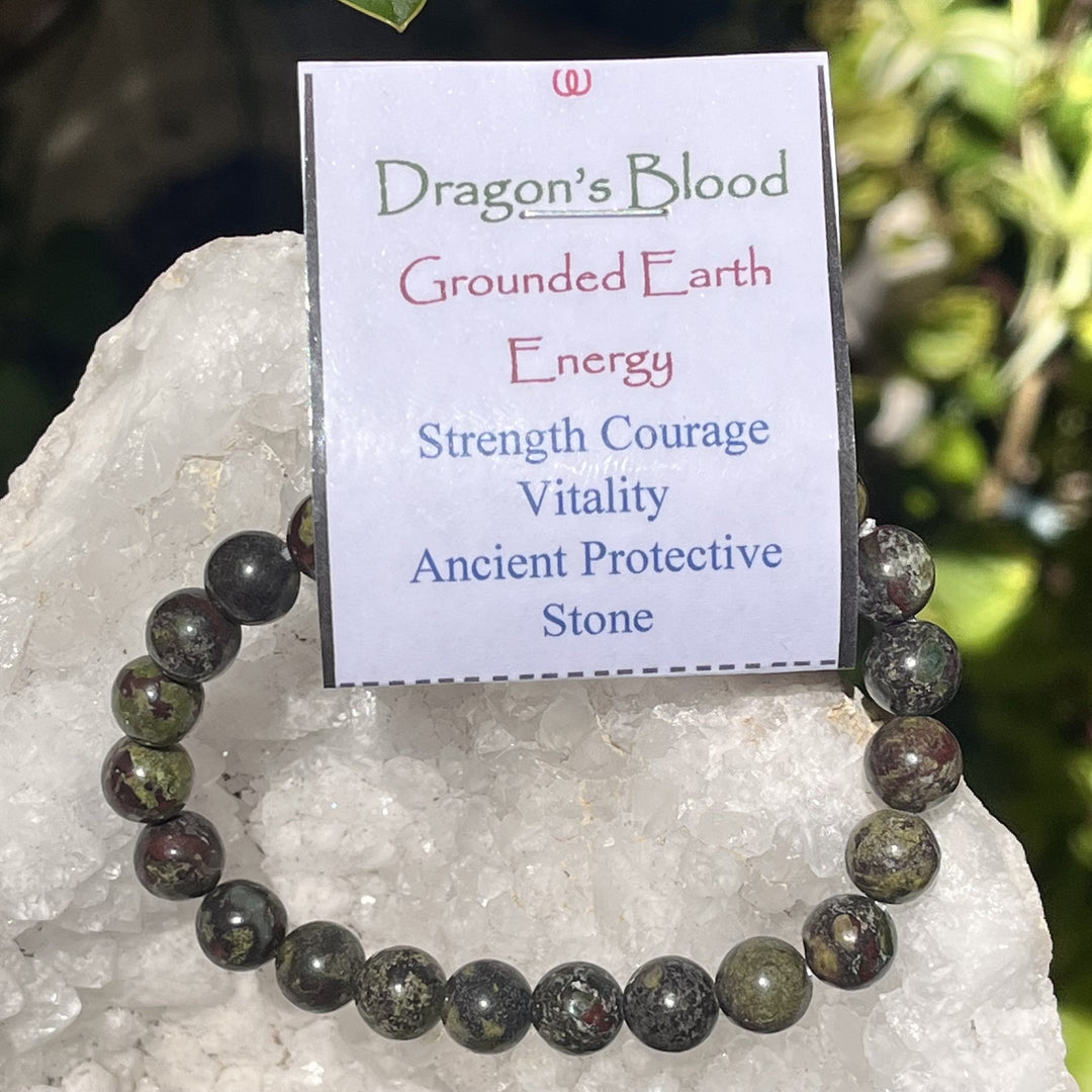 Bracelet Dragons Blood Beads 8mm