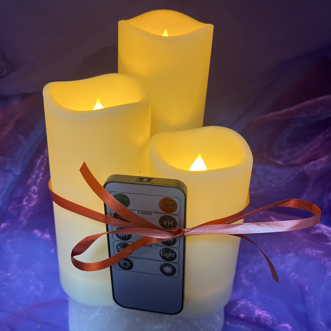Candle with Remote Set of 3 - Instore Only