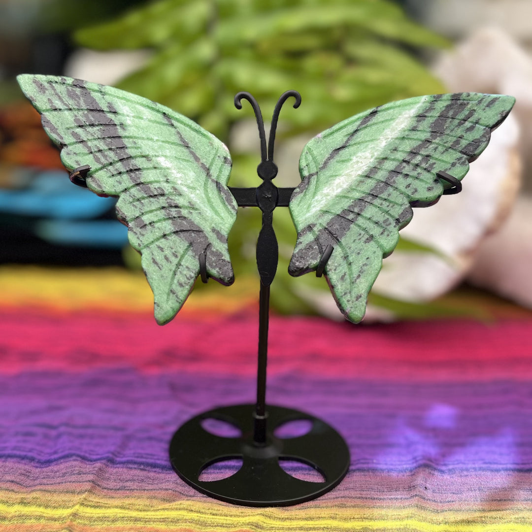 Butterfly Ruby in Zoisite on Stand Large