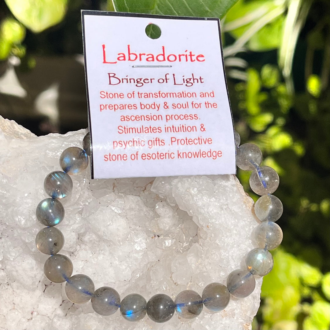 Bracelet Labradorite 8 mm Beads