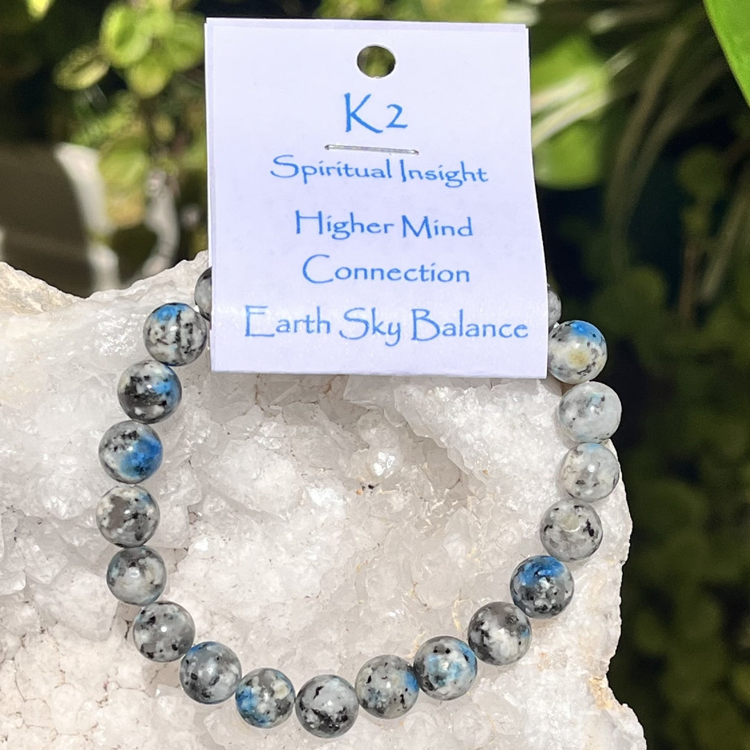 Bracelet K2 Stone 8 mm Beads