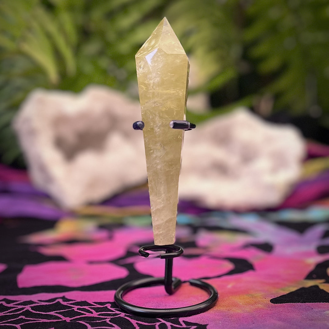 Wand Citrine on Stand 12.5 cm