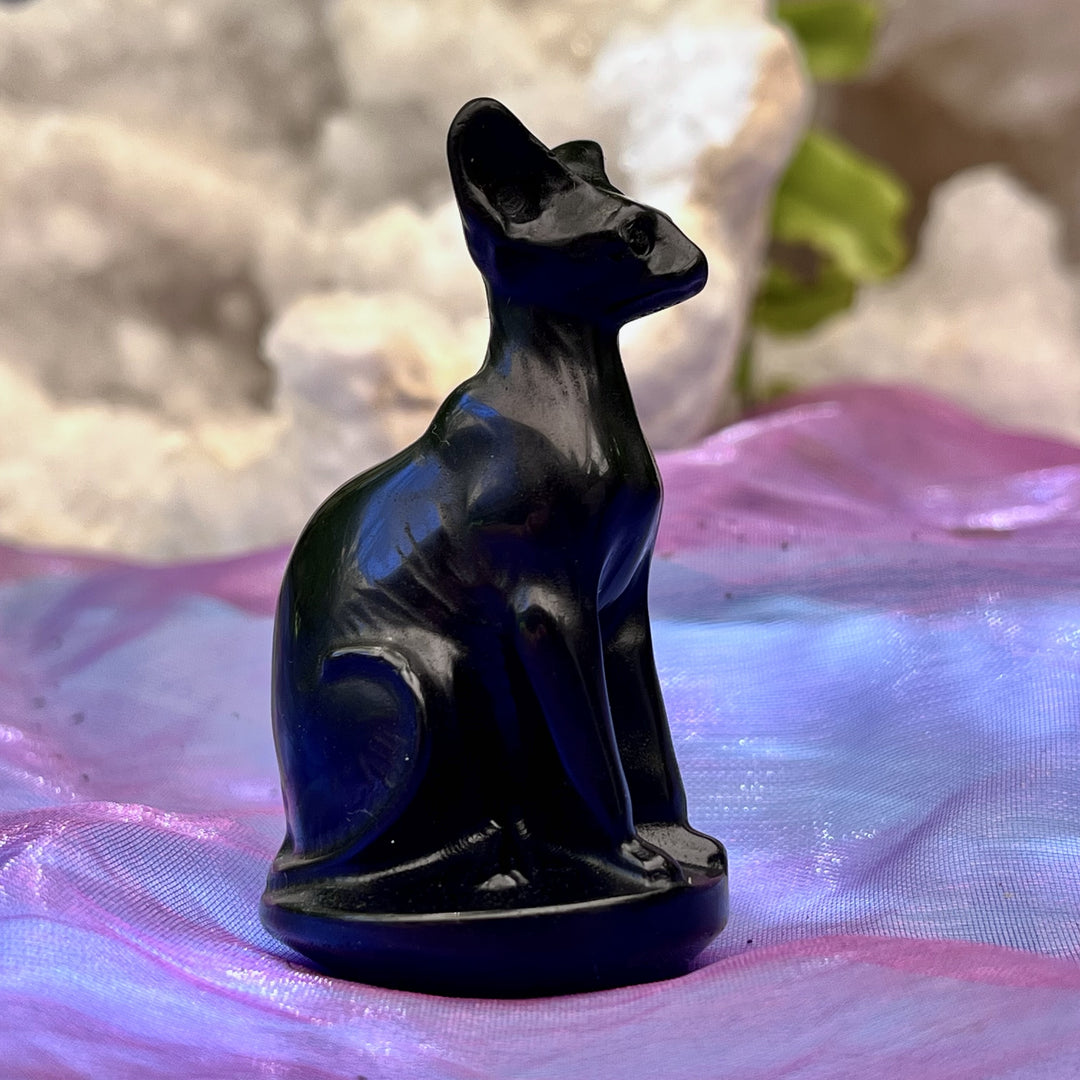 Sphinx  Black Obsidian Carving