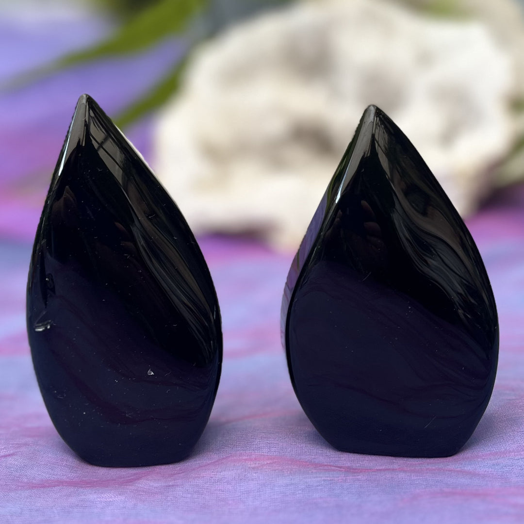Flame Black Obsidian 9.7 cm