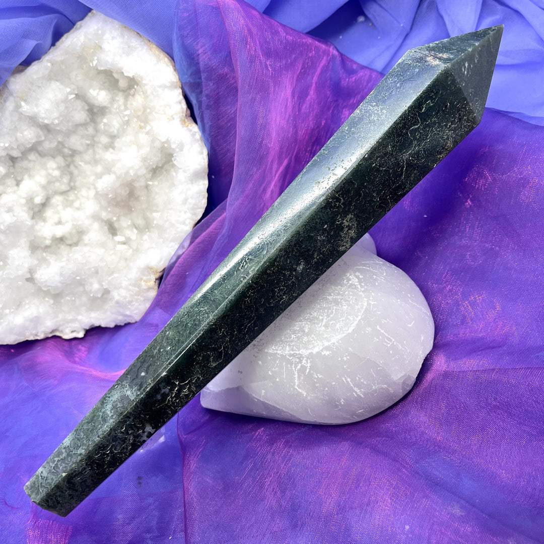 Wand Moss Agate 26.5 cm