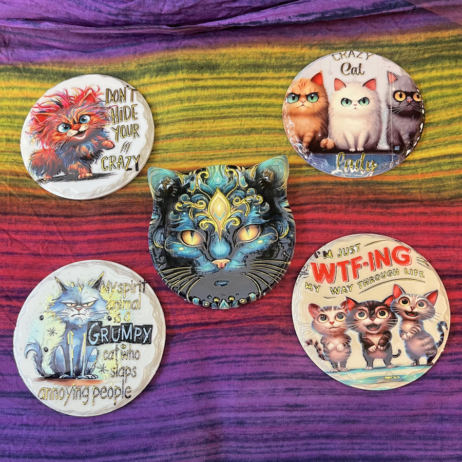 Magnet Crazy Cats Assorted | Carpe Diem with Remi