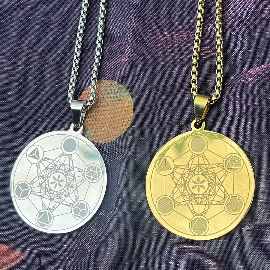 Necklace Metatron's Cube Stainless Steel | Carpe Diem with Remi