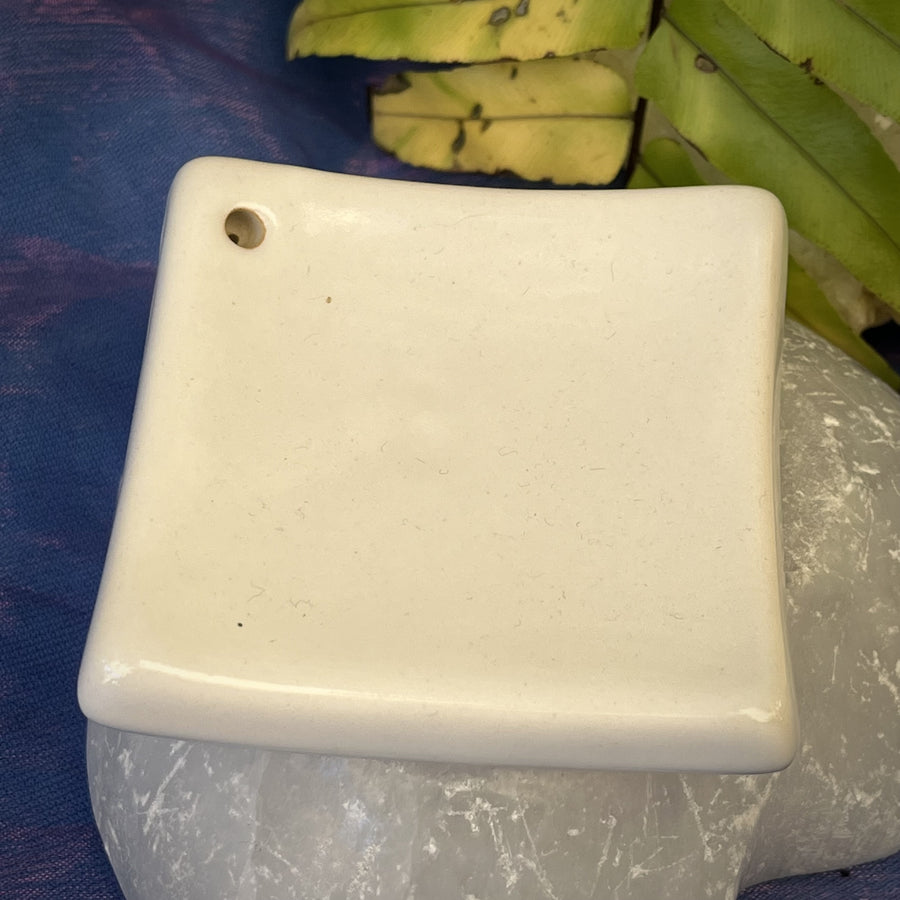 Incense Holder Zen Square White Japanese | Carpe Diem with Remi