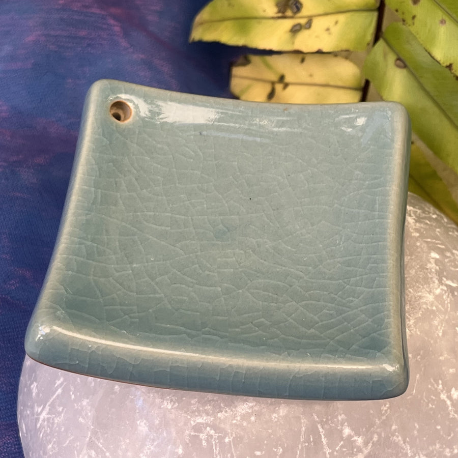 Incense Holder Zen Square Blue | Carpe Diem with Remi