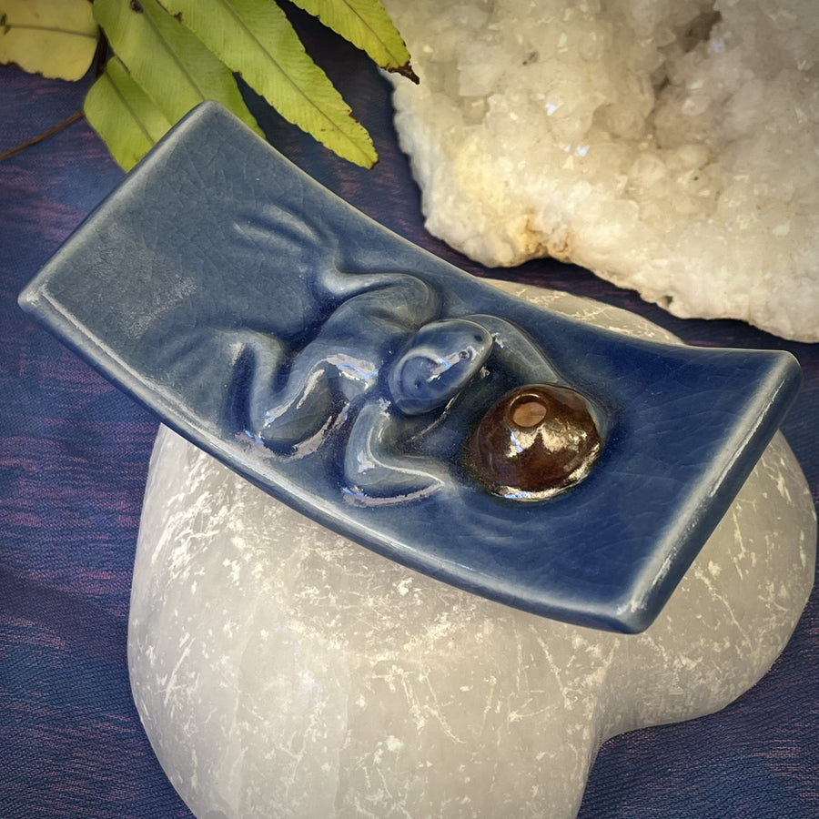 Incense Holder Frog Blue | Carpe Diem with Remi