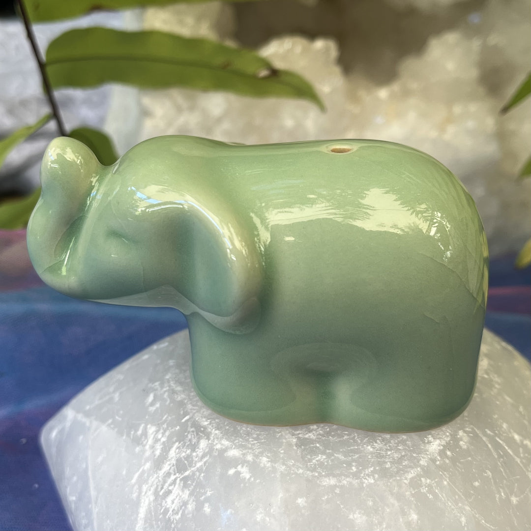 Incense Holder Elephant Green | Carpe Diem with Remi