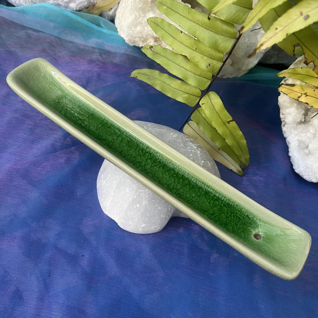 Incense Holder Boat Emerald Medium | Carpe Diem With Remi
